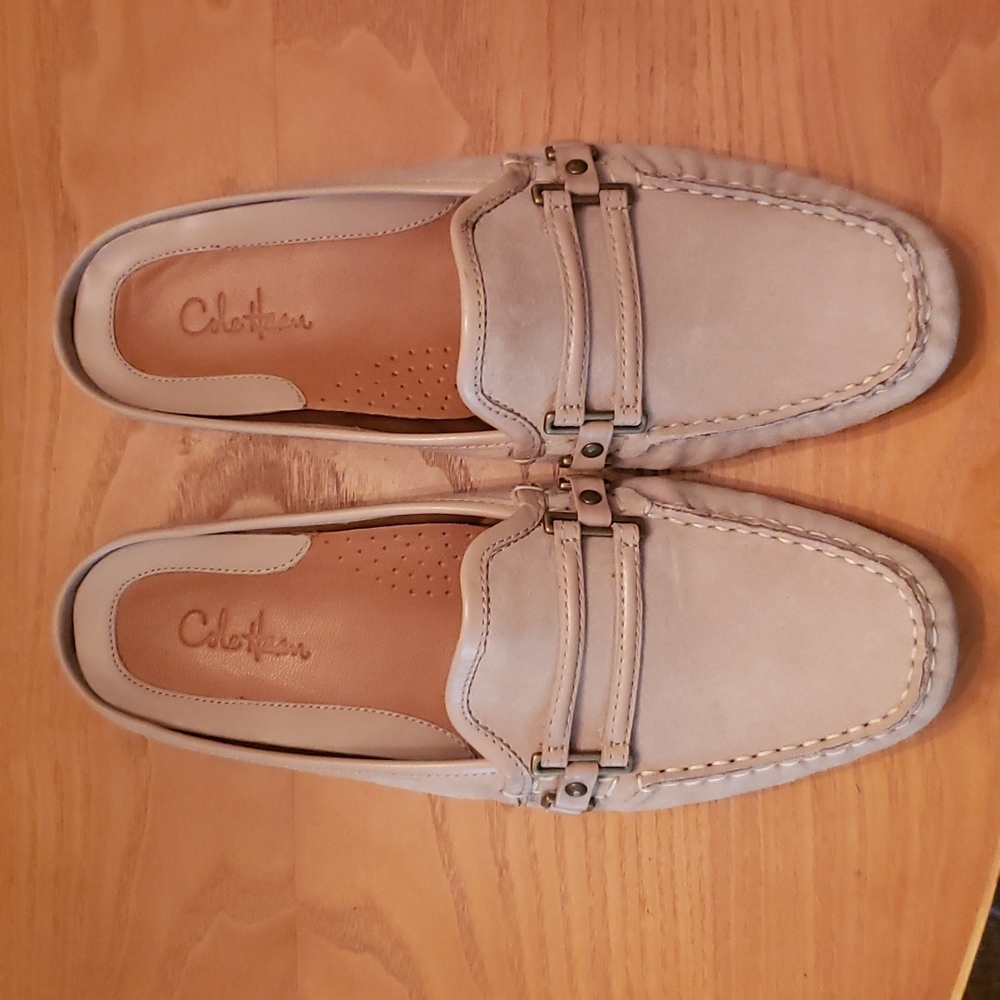 Cole Haan tan suede flat